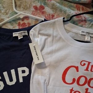 Sub_Urban Riot Navy and White Tees BUNDLE SET 2